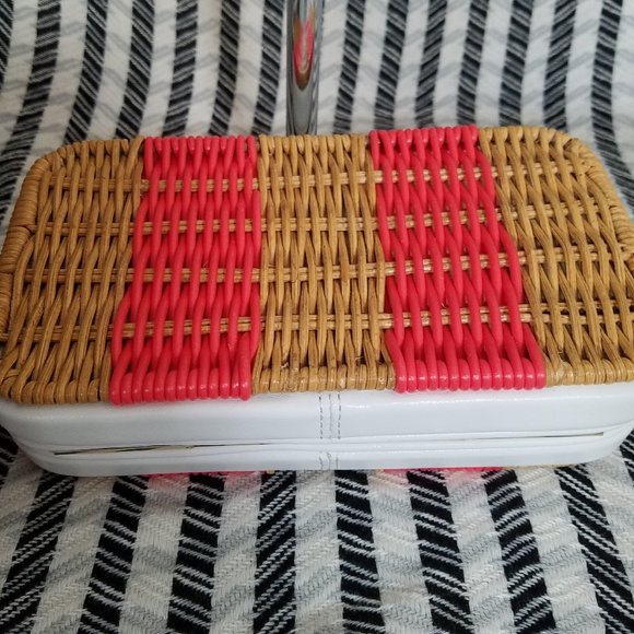 MAKE A REASONABLE OFFER kate spade kitt wicker clutch